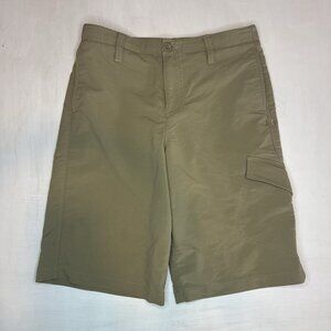 Under Armour Boys Golf Shorts Khaki Size 14 Youth Boys Loose Fit Cargo 9.5” Ins